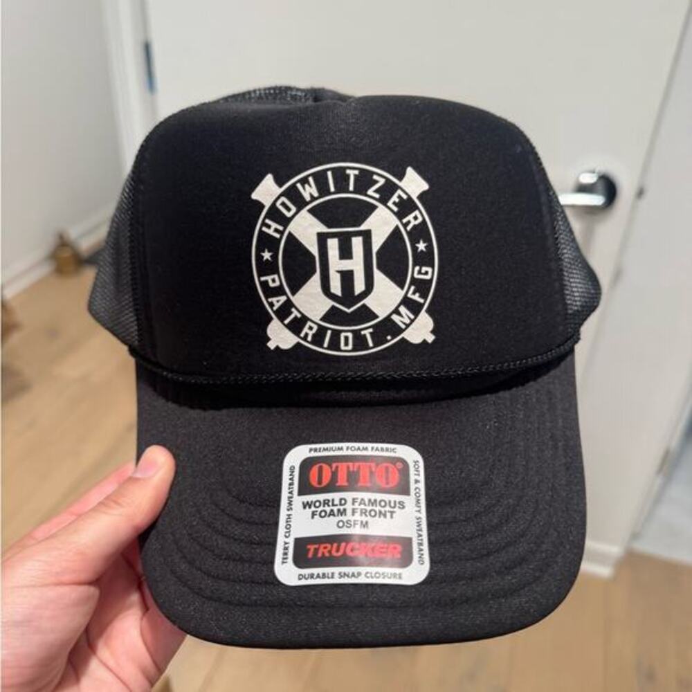 Black Trucker Hat - howitzer patriot maga‎  baseball cap hat